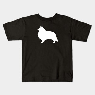 Shetland Sheepdog Silhouette Kids T-Shirt